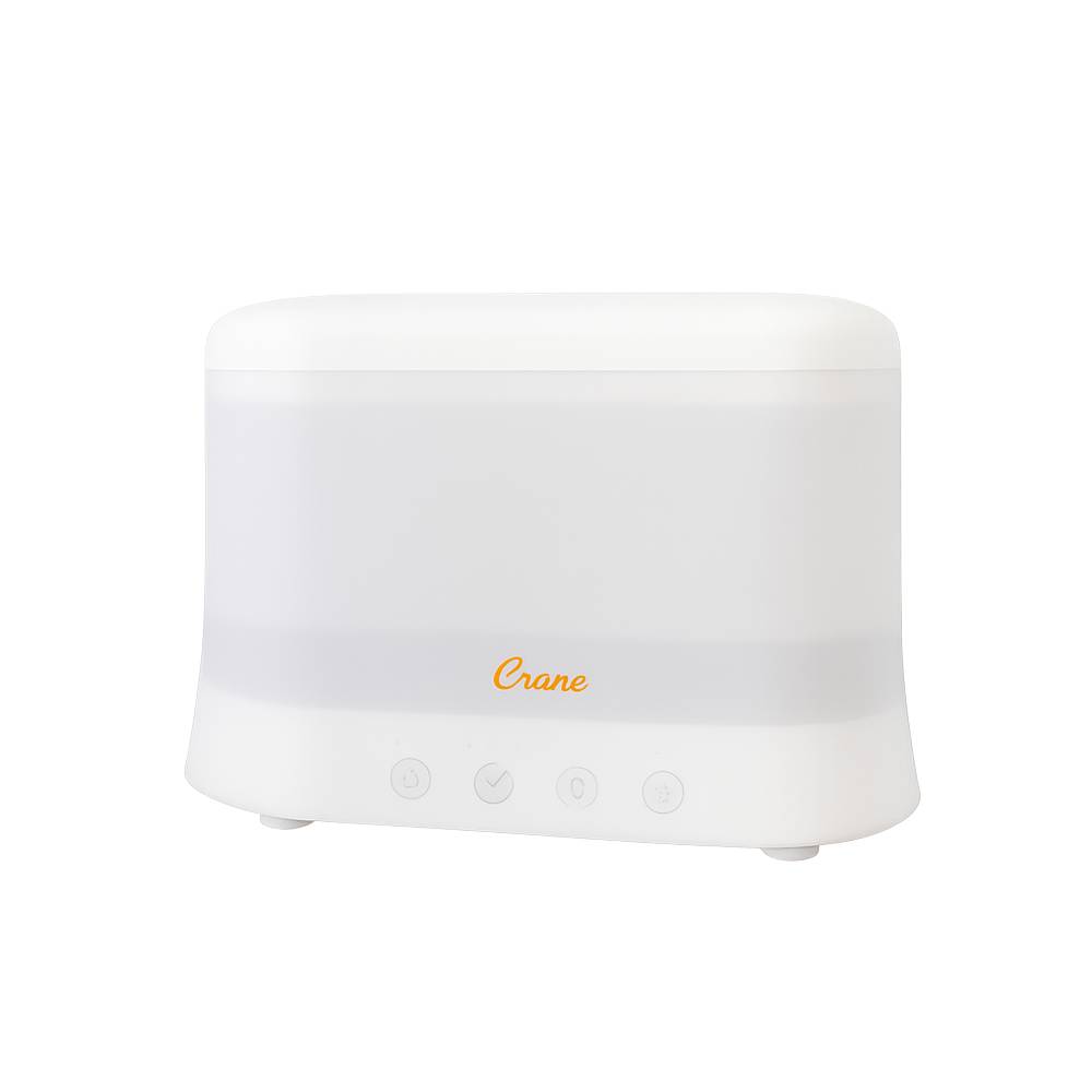 White humidifier with 'Crane' branding on a white background
