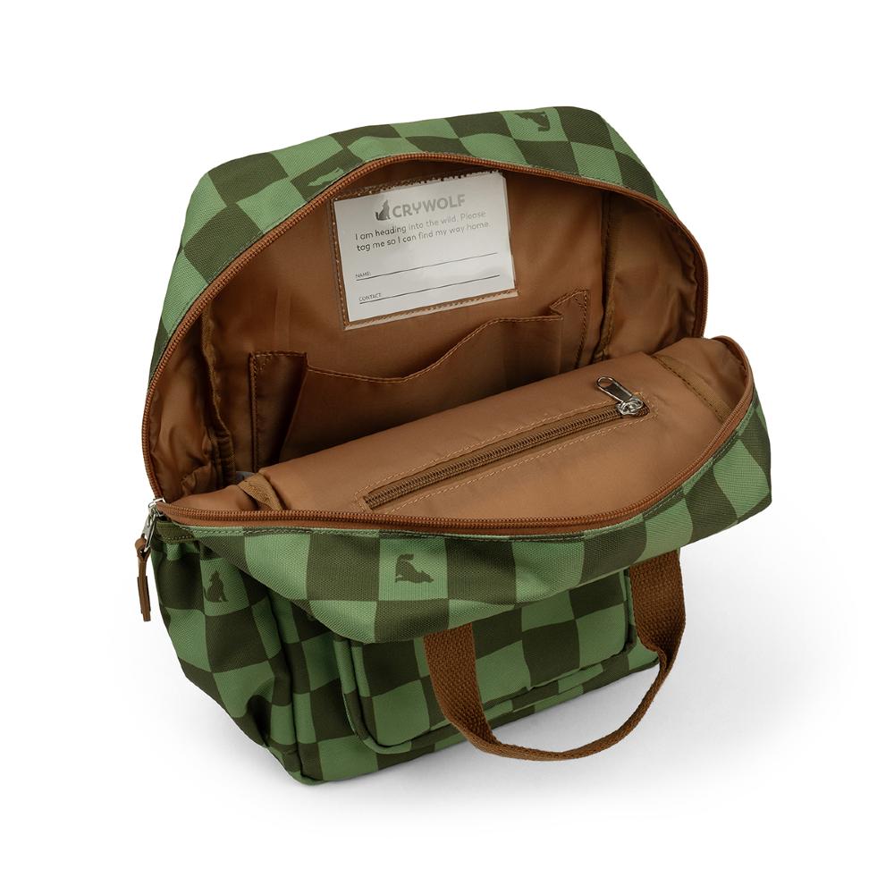 Mini Backpack - Green Check