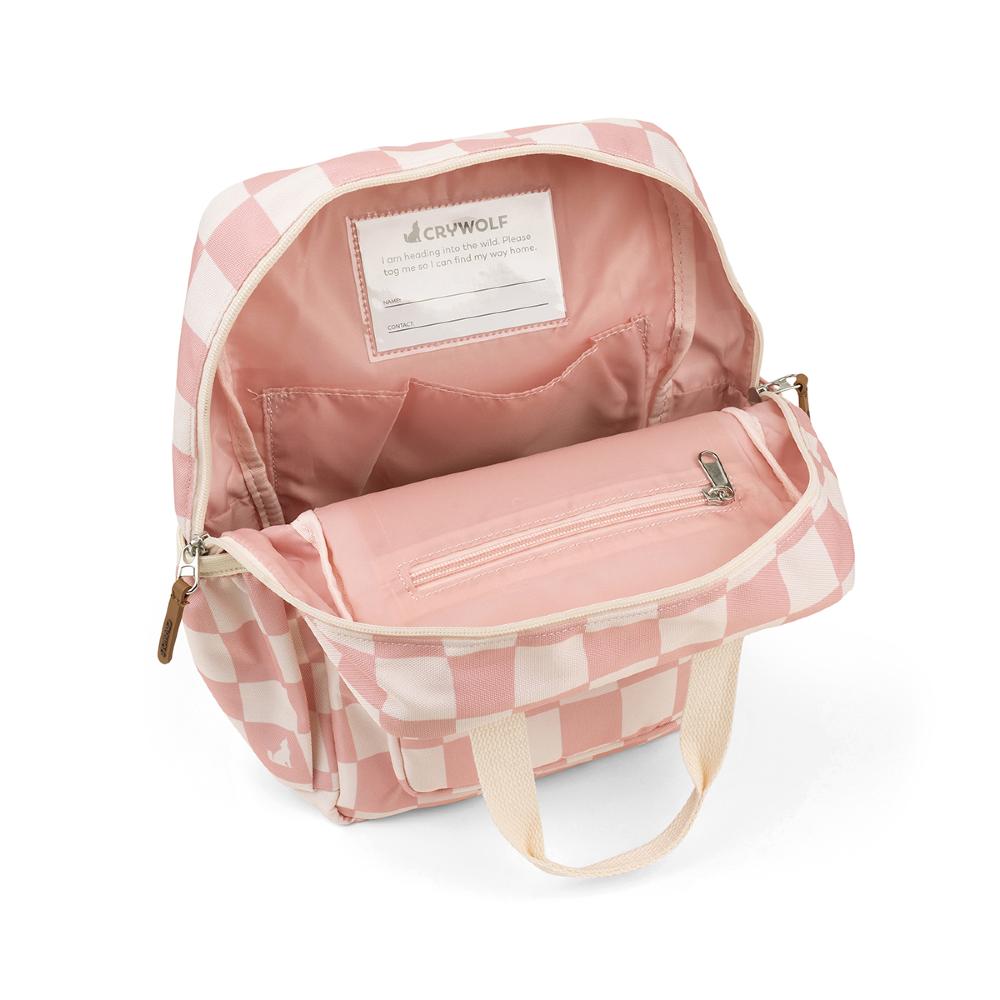 Mini Backpack - Pink Check