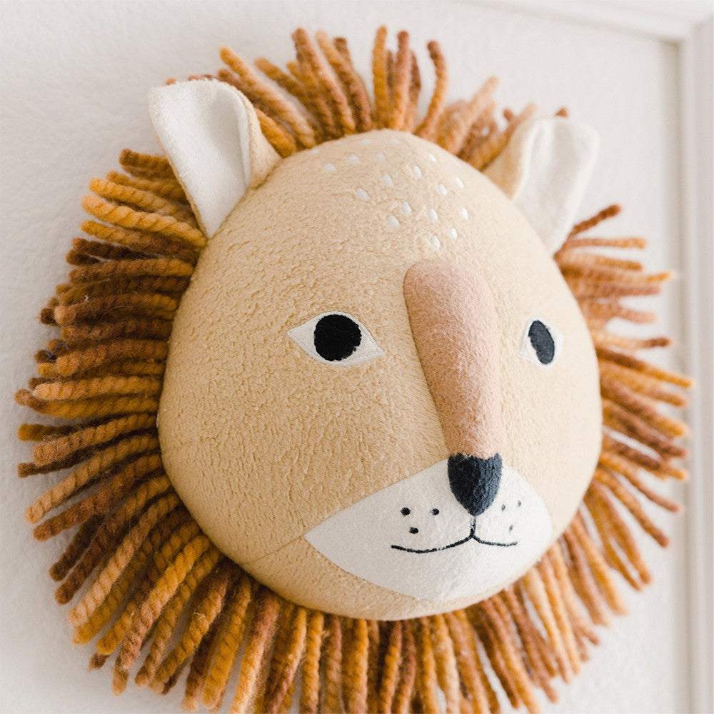 Plush Head Wall Decor - Kendi - Lion