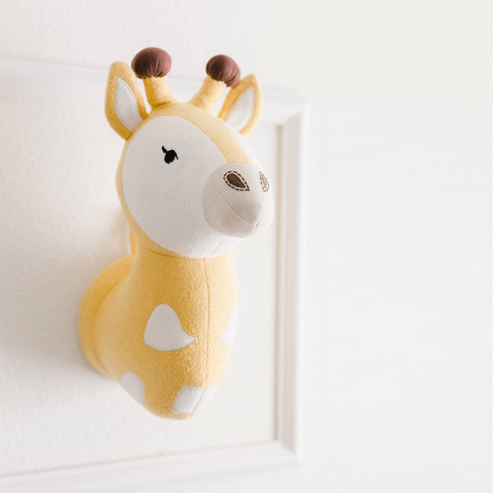 Plush Head Wall Decor - Kendi - Giraffe
