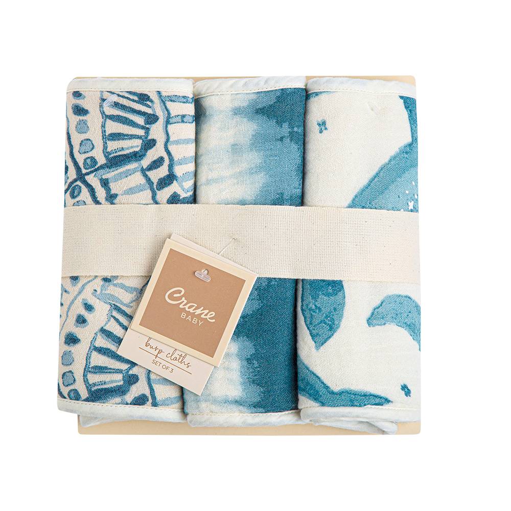 Burp Cloths - 3pk - Caspian on a white background