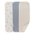 Burp Cloths - 3pk - Cove - Sea Life on a white background