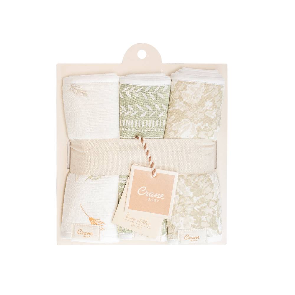 Burp Cloths - 3pk - Willow Prints