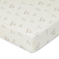 Fitted Sheet - Avery - Bunny on a white background