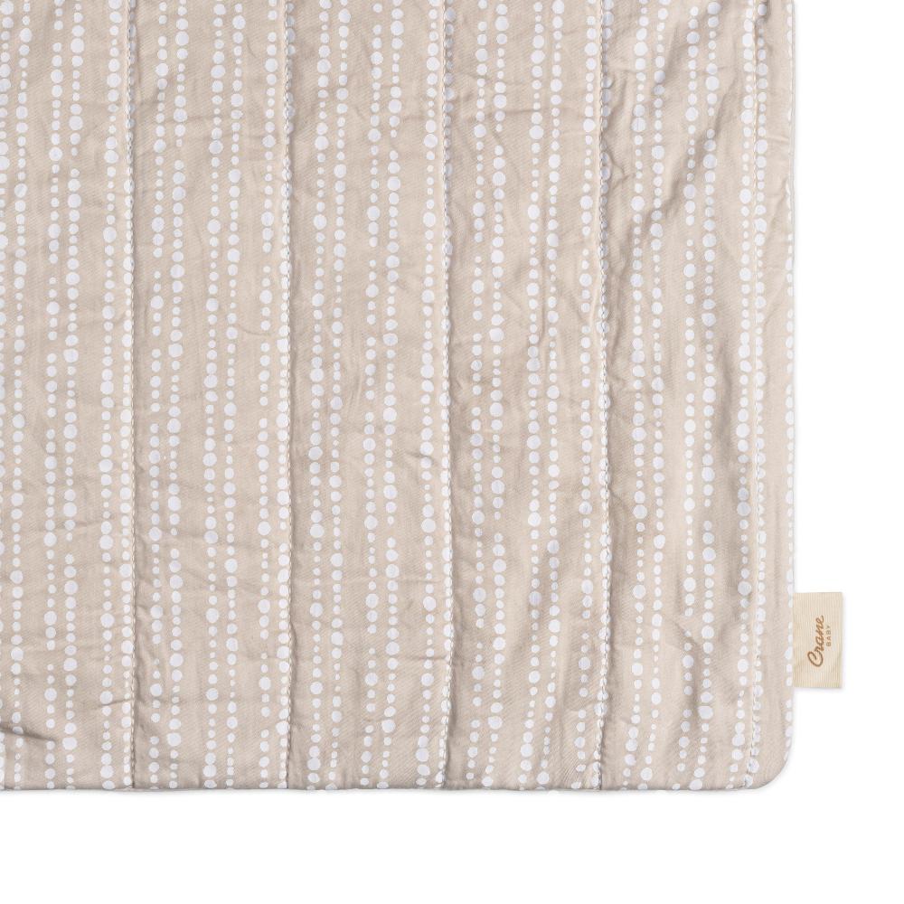 Quilted Change Pad Cover - Cove - Neutral Dot