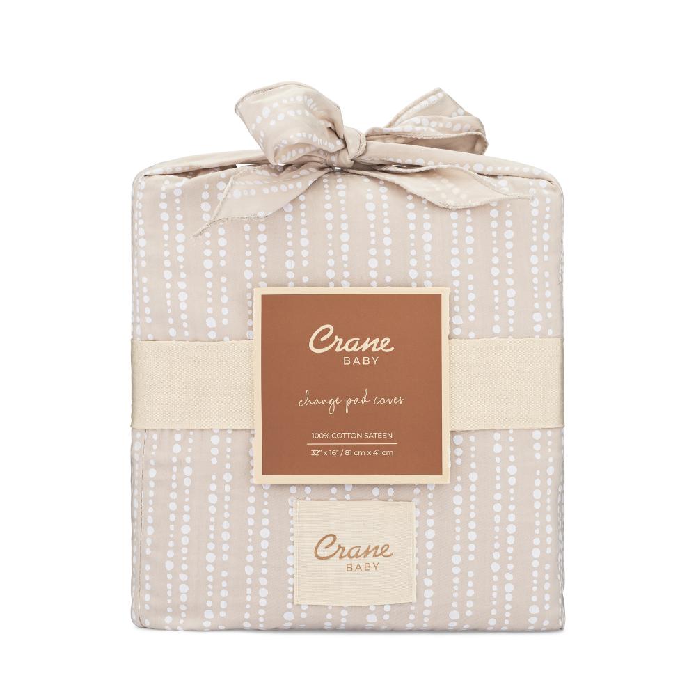 Quilted Change Pad Cover - Cove - Neutral Dot