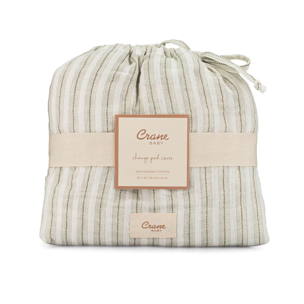 Organic Cotton Change Pad Cover - Avery Stripe