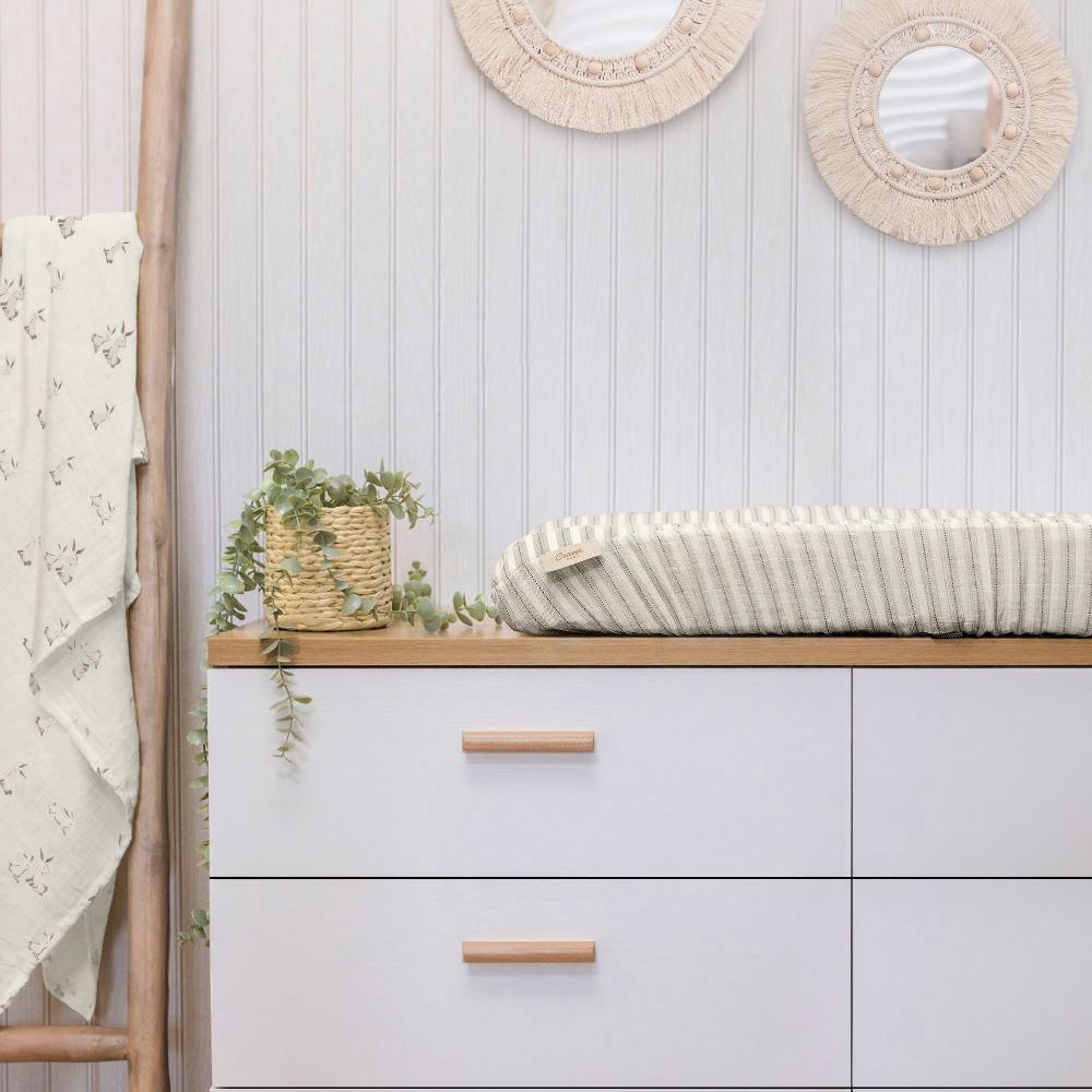 Organic Cotton Change Pad Cover - Avery Stripe