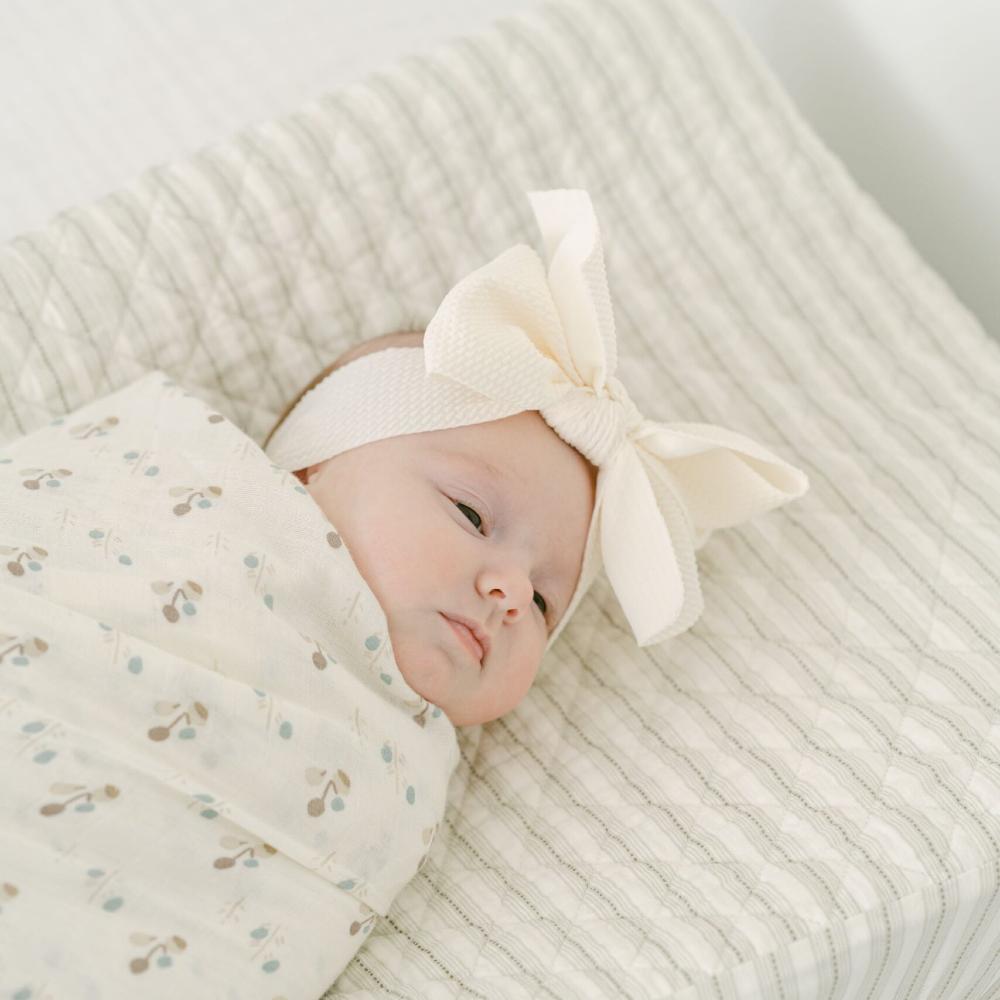 Organic Cotton Change Pad Cover - Avery Stripe