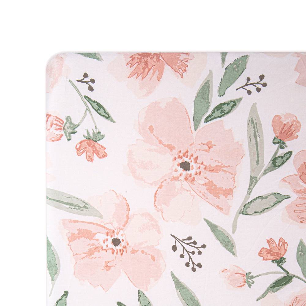 Fitted Sheet - Parker Floral on a white background