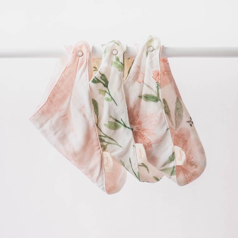 Muslin Bandana Bib Set 3pk - Parker