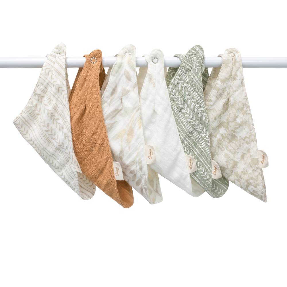 Muslin Bandana Bib Set 3pk - Willow Prints