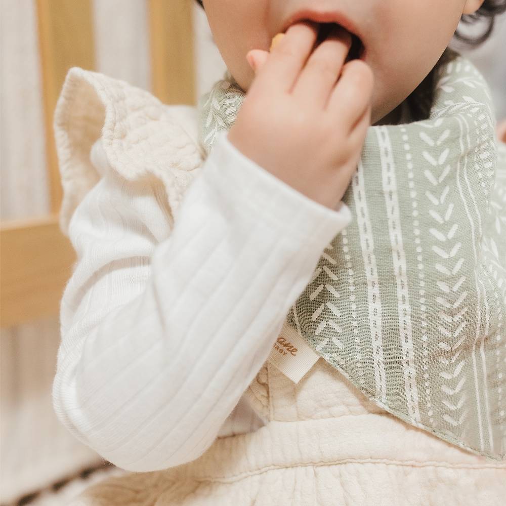 Muslin Bandana Bib Set 3pk - Willow Prints