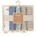 Wash Cloth Set 5pk - Cove Sea Life on a white background