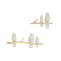 Wooden Perch Wall Decor - 2pc on a white background
