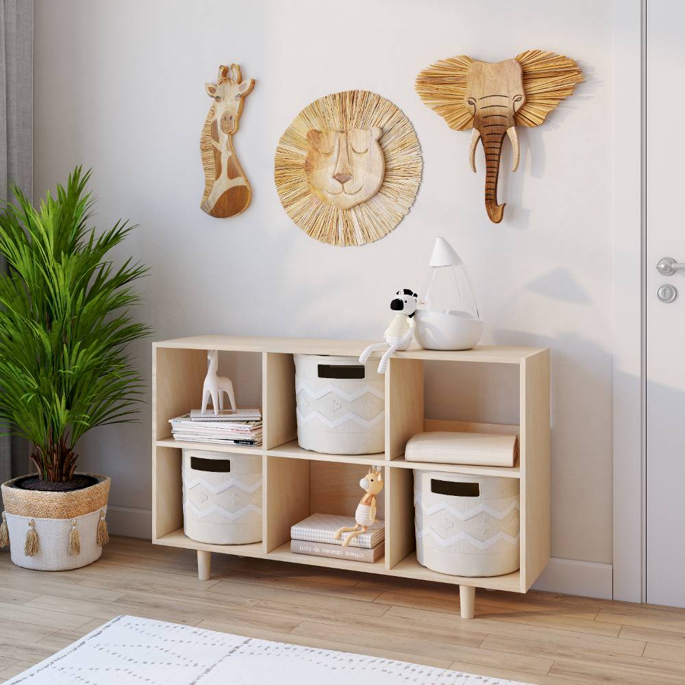 Wooden Lion Wall Decor - 1pc