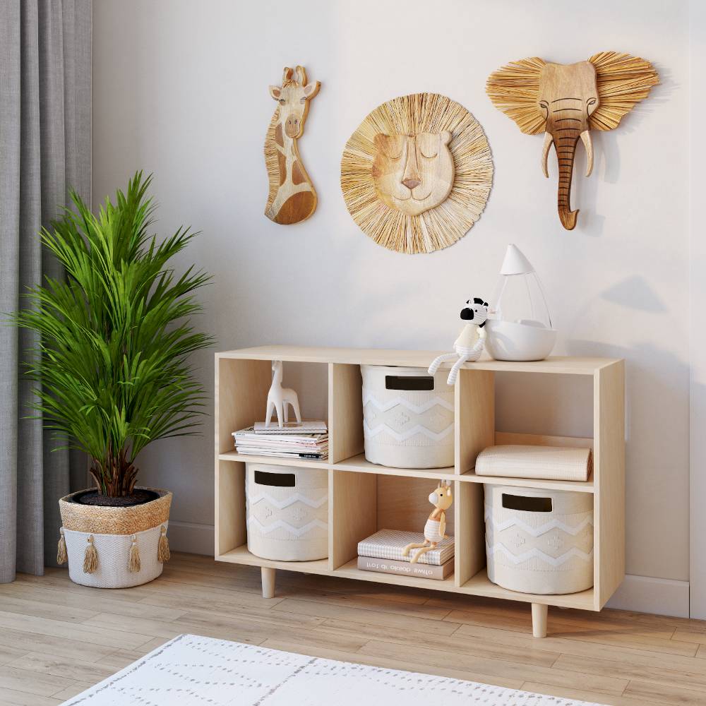 Wooden Giraffe Wall Decor - 1pc