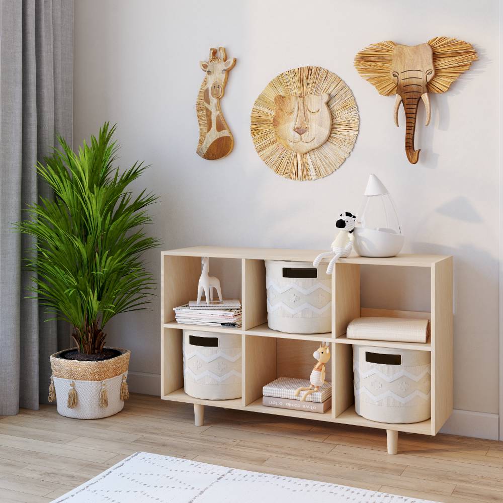 Wooden Elephant Wall Decor - 1pc