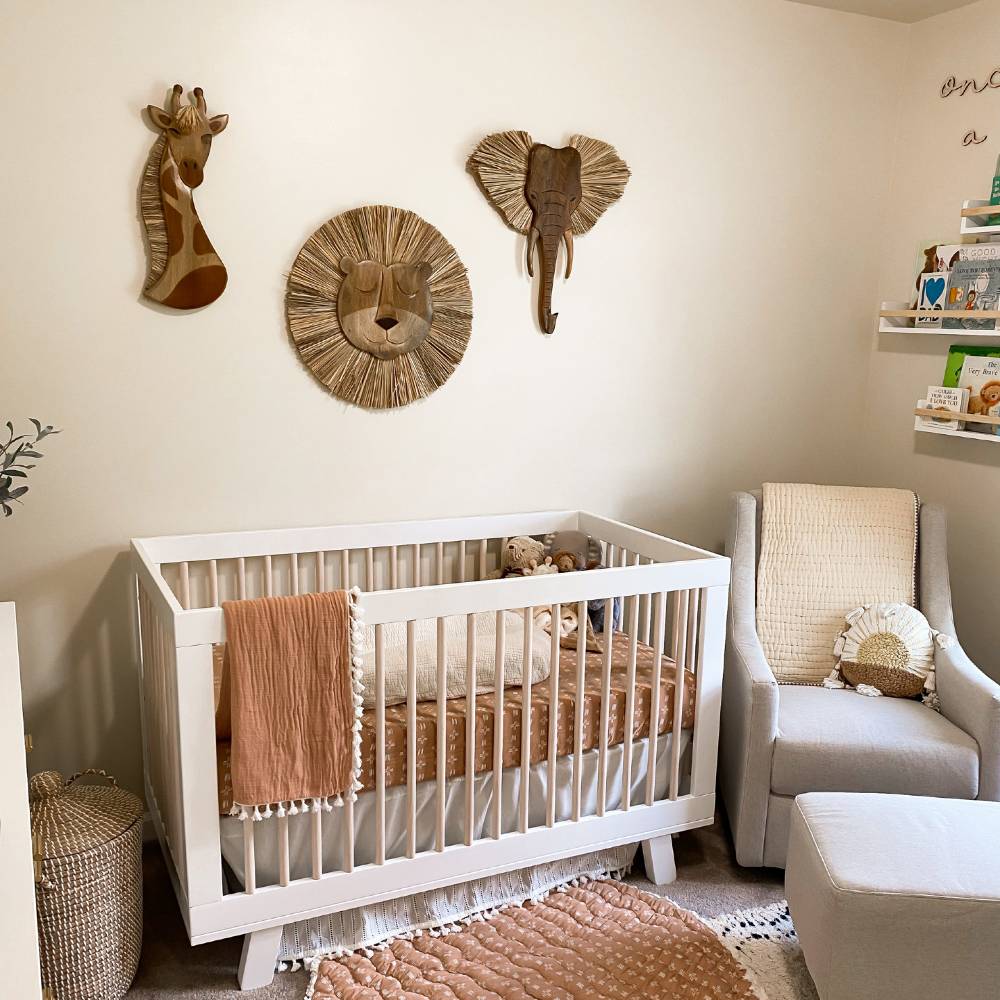 Wooden Elephant Wall Decor - 1pc