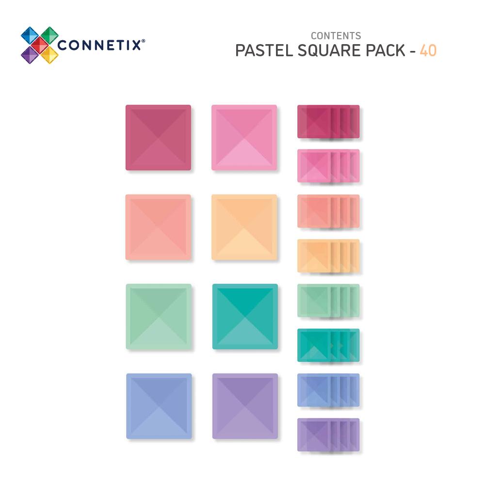 Pastel Square Pack - 40 piece