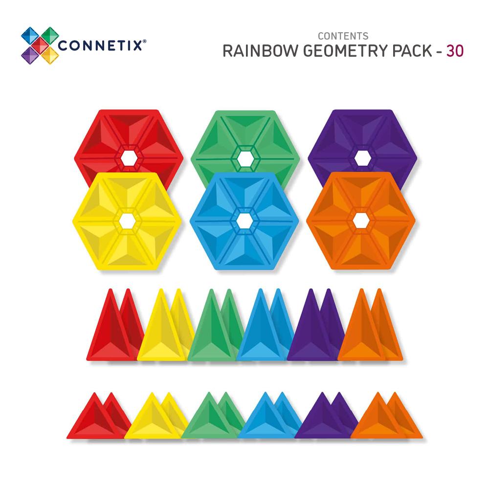 Rainbow Geometry Pack - 30 piece