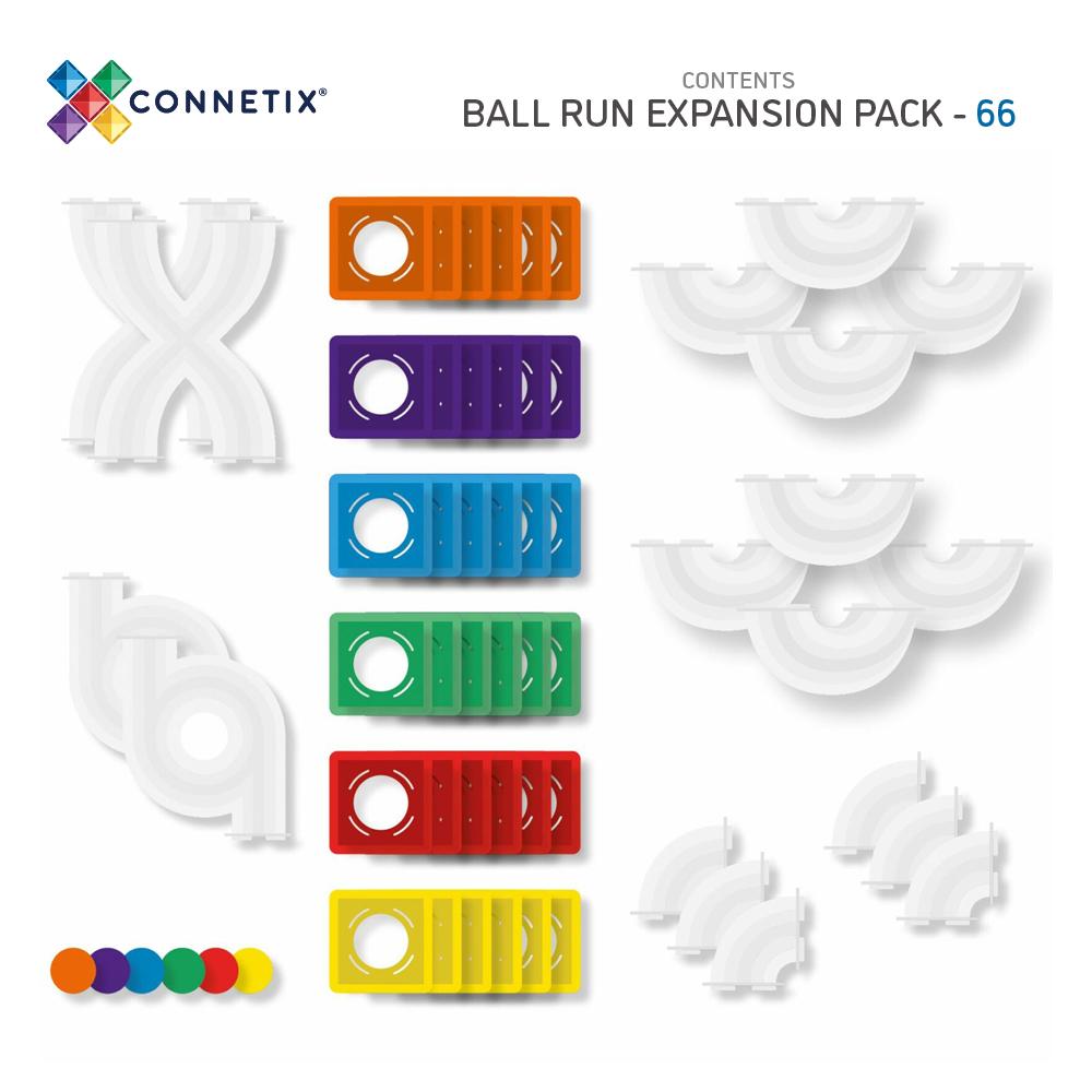 Rainbow Ball Run Expansion Pack - 66 piece