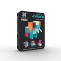 Connetix Pro Build It 4 Ways Animals set in its black retail packaging, featuring a colorful magnetic tile elephant model on the front cover.