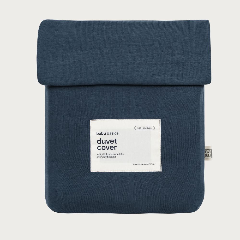 Cotton Cot Duvet Cover - Denim