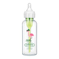 Natural Flow Anti-Colic Options+ Glass Narrow Neck Bottle - Flamingo