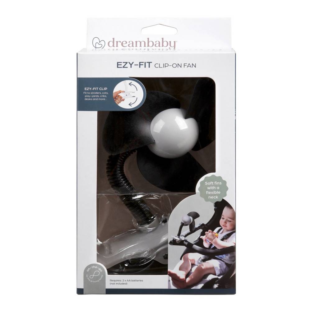 Ezy-Fit Clip-On Fan - Black