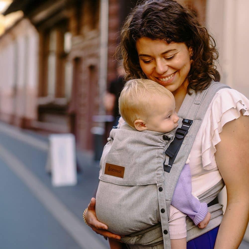 DidyFlow Half Buckle Baby Carrier - Silver
