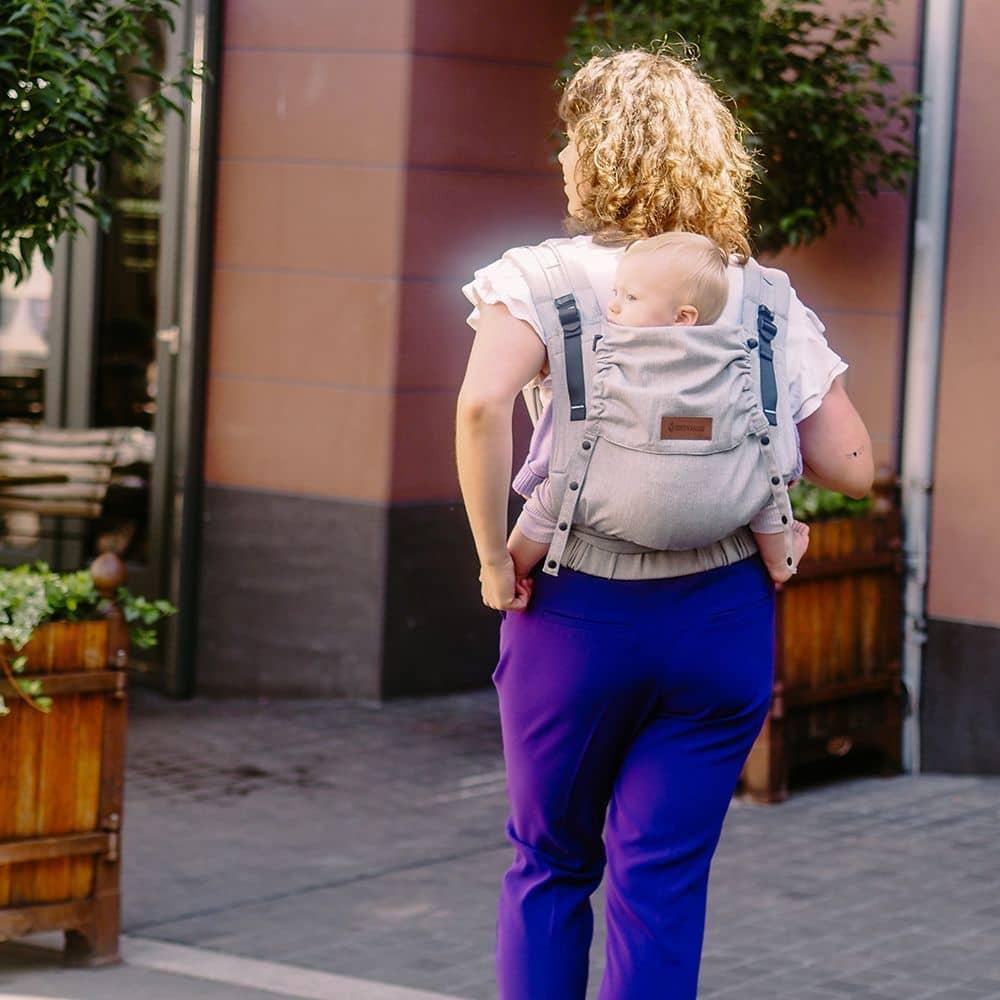 DidyFlow Half Buckle Baby Carrier - Silver