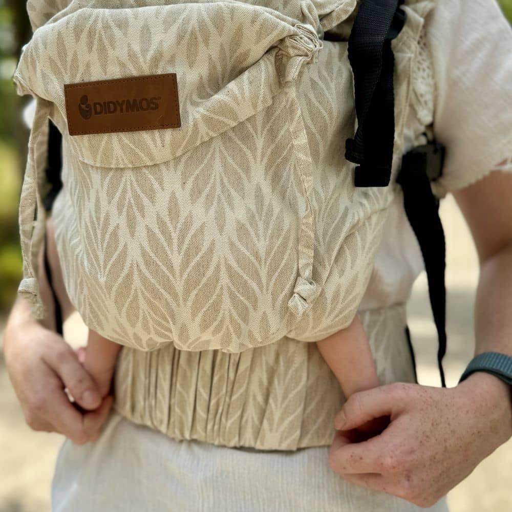 DidyFix Linen Baby Carrier - Trias Creme