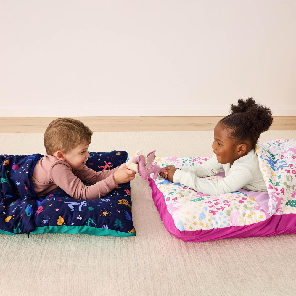DreamRoll All-in-One Sleep Mat & Portable Bed - Unicorn Dreams