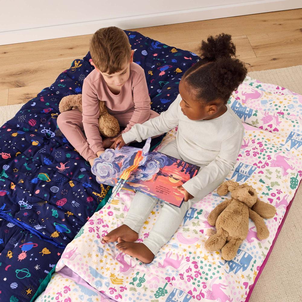 DreamRoll All-in-One Sleep Mat & Portable Bed - Unicorn Dreams