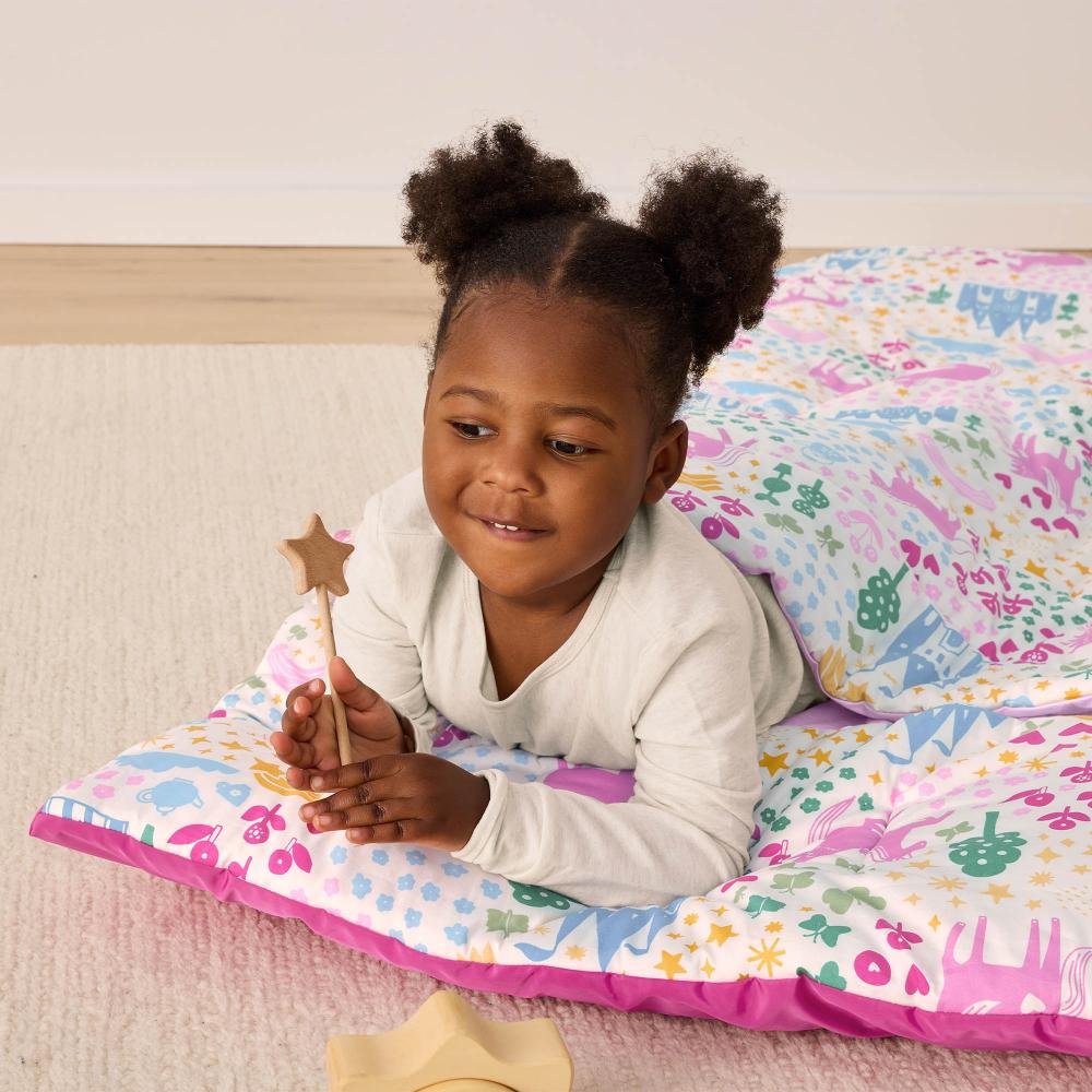 DreamRoll All-in-One Sleep Mat & Portable Bed - Unicorn Dreams