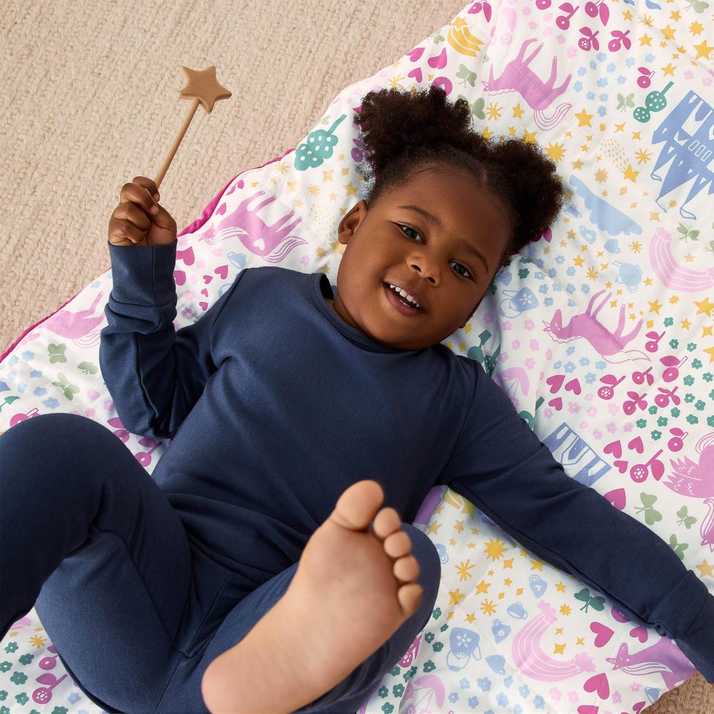 DreamRoll All-in-One Sleep Mat & Portable Bed - Unicorn Dreams