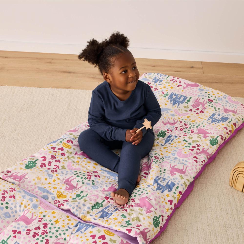 DreamRoll All-in-One Sleep Mat & Portable Bed - Unicorn Dreams