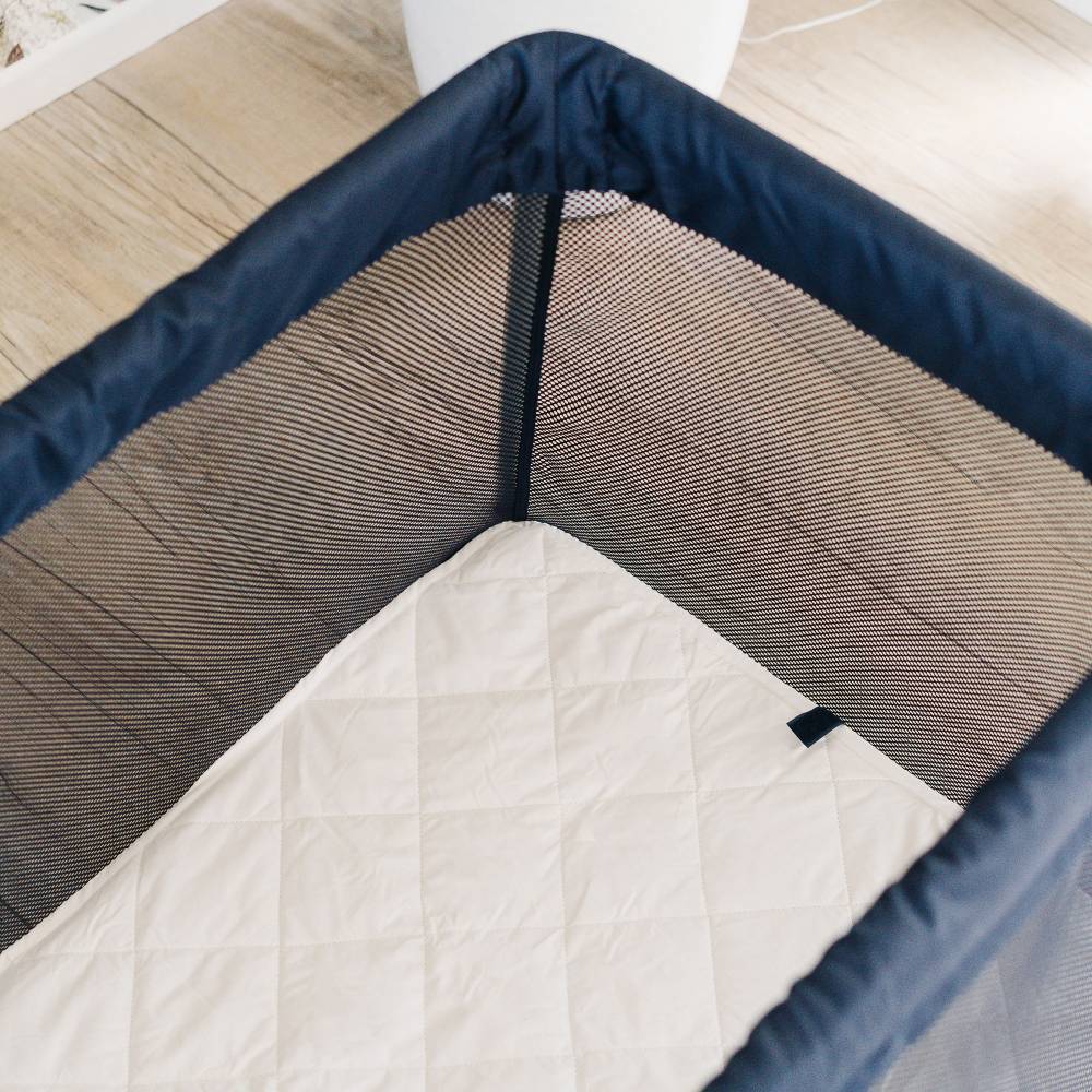 Drift Cot, Mattress Topper & Fitted Protector Sheet