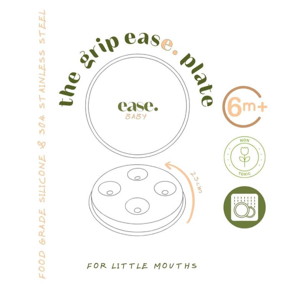 Stainless Steel Flat Toddler Plate - Pistachio