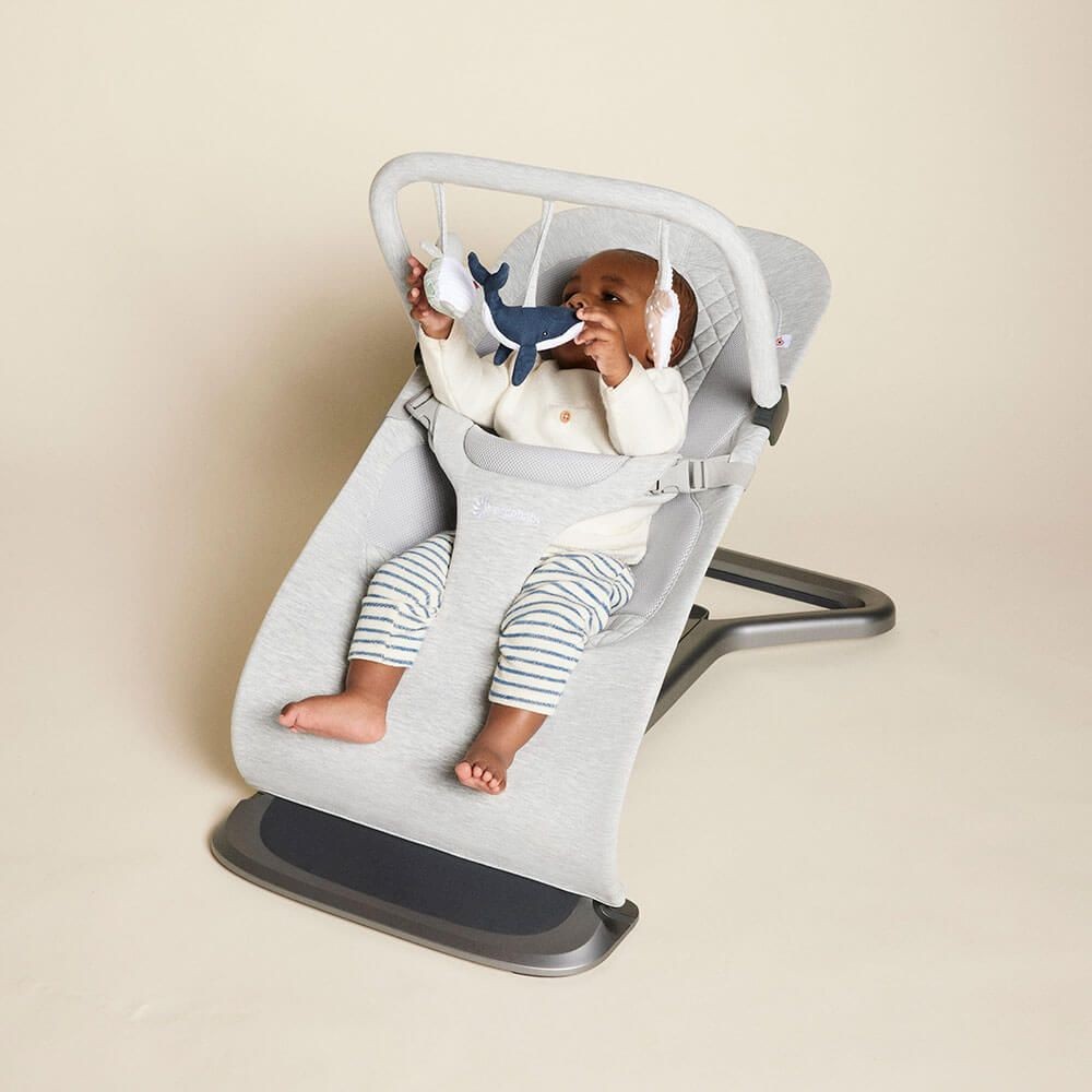 Baby Bouncer Toy Bar - Ocean Wonders - Light Grey