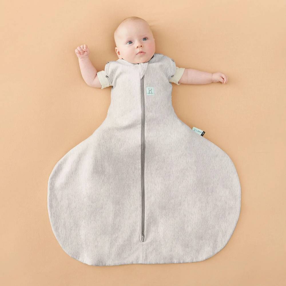 0.2 tog Organic Hip Harness Cocoon Swaddle Bag - Grey Marle