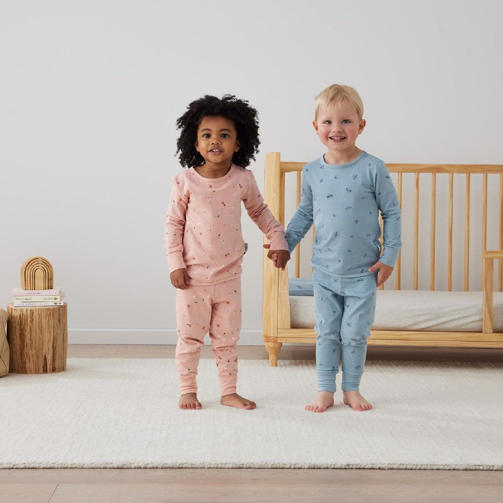 0.2 tog Cotton Long Sleeve Pyjamas - Dragonflies