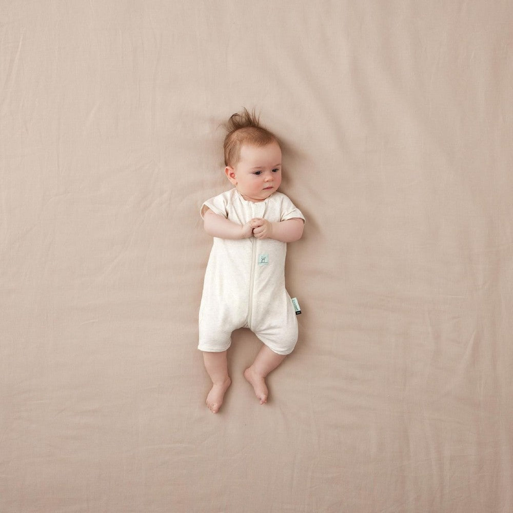 0.2 tog Cotton Short Sleeve Layers - Oatmeal Marle