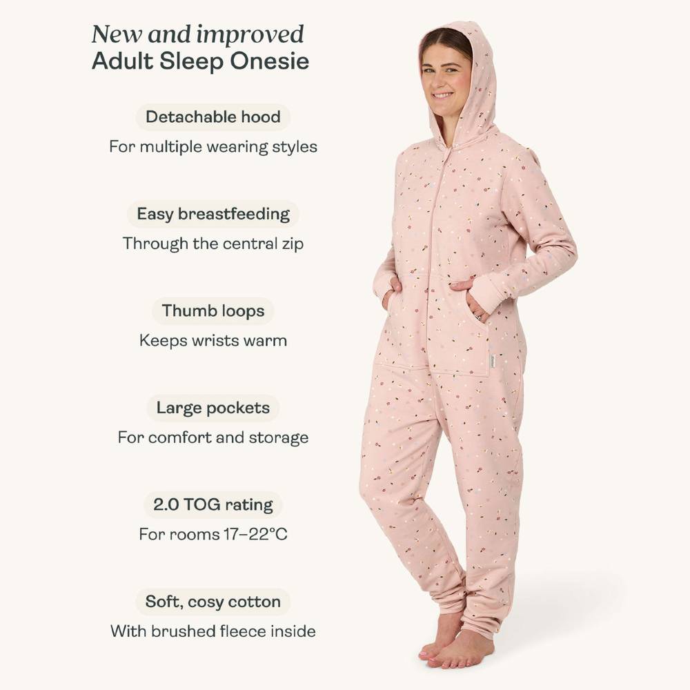 2.0 tog Adult Sleep Onesie - Ash