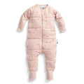 Pink sleeping suit with flowers on a white background