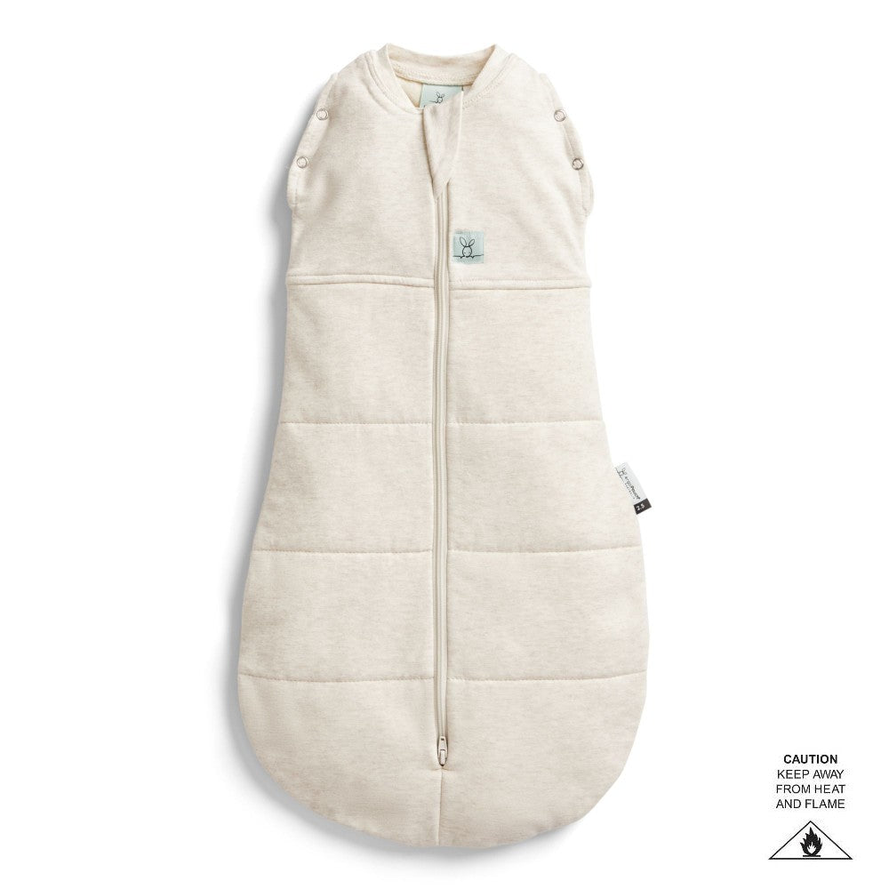 3.5 tog Cocoon Swaddle Bag - Oatmeal Marle