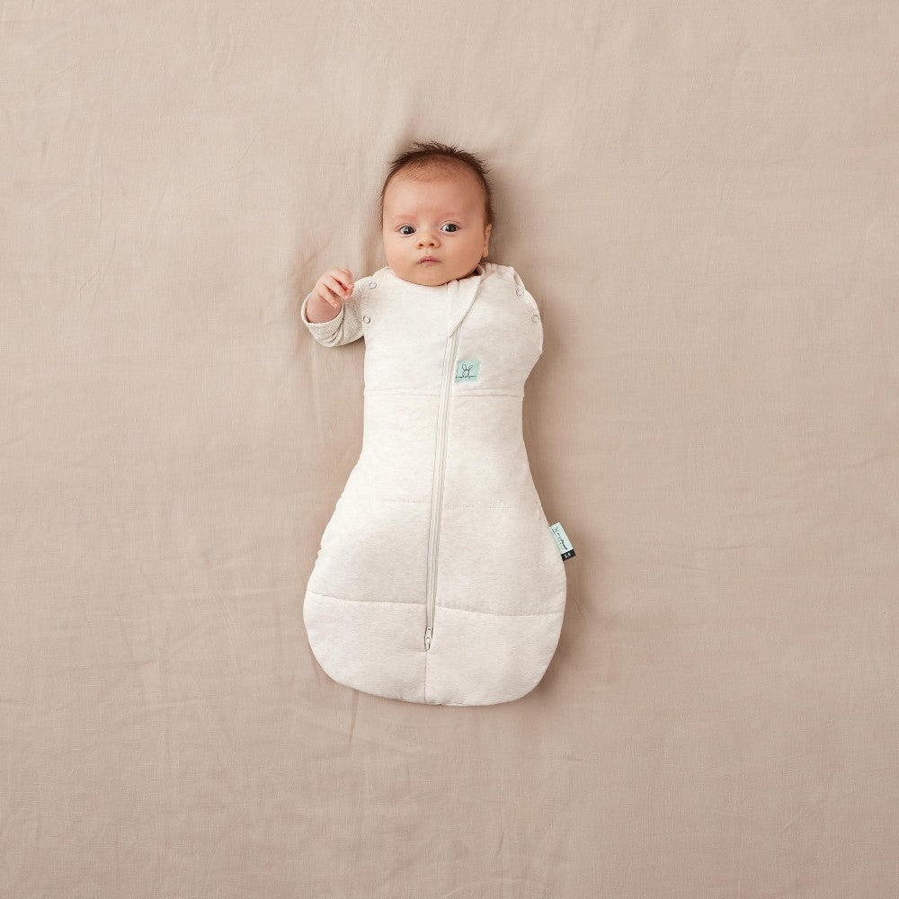 3.5 tog Cocoon Swaddle Bag - Oatmeal Marle