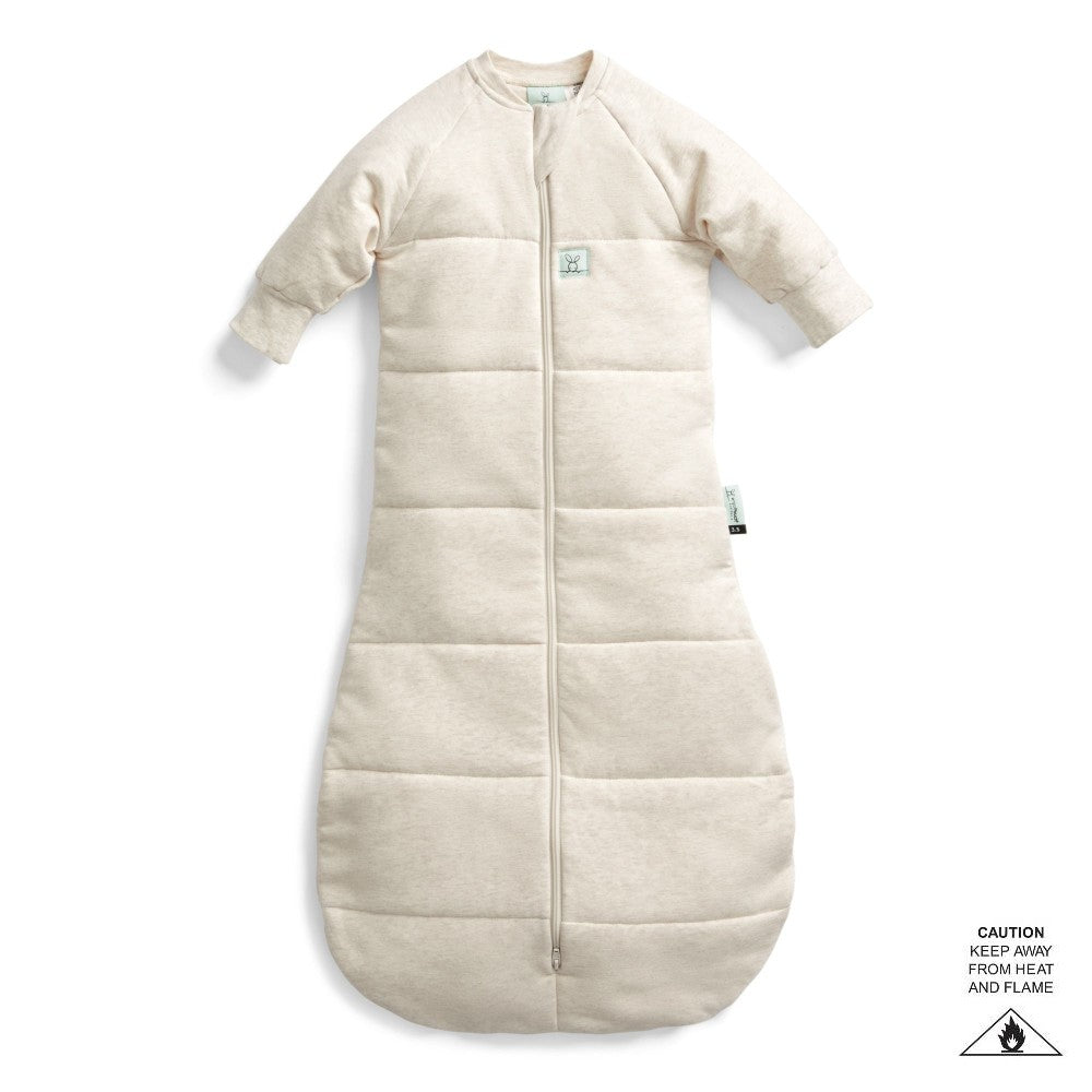 3.5 tog Sleeved Sleeping Bag - Oatmeal Marle
